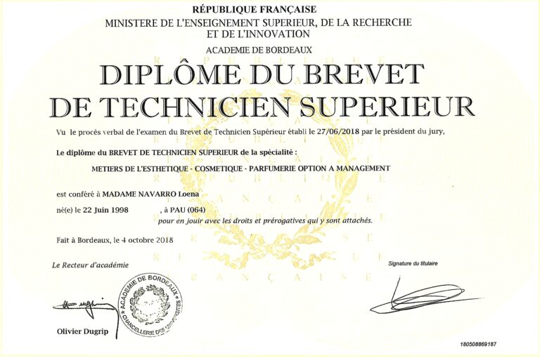 diplôme bts